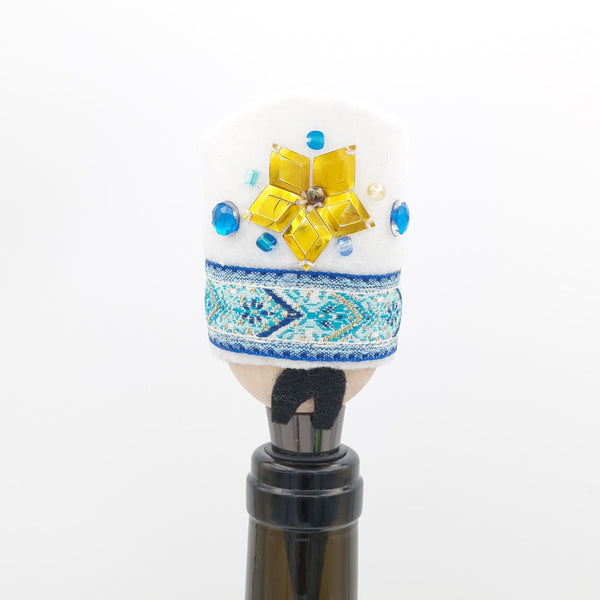 White Hat Qajar Character Bottle Stopper