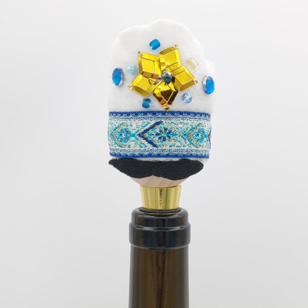White Hat Qajar Character Bottle Stopper