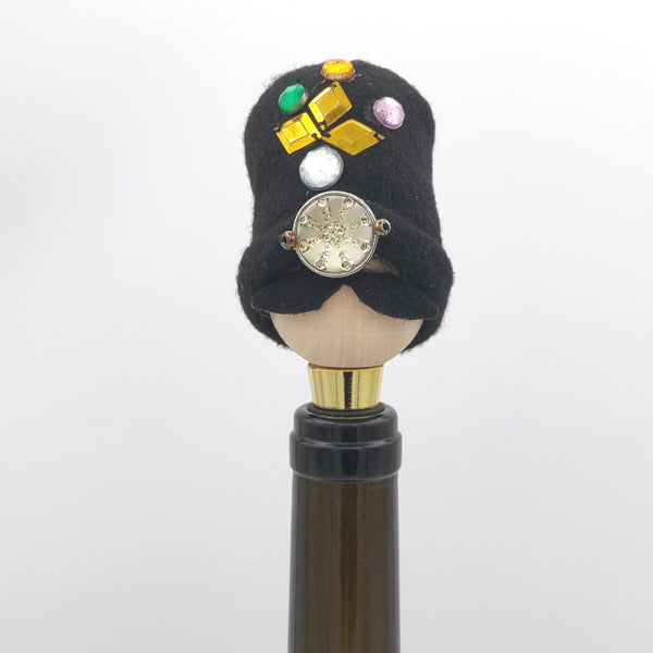 Black Hat Qajar Character Bottle Stopper