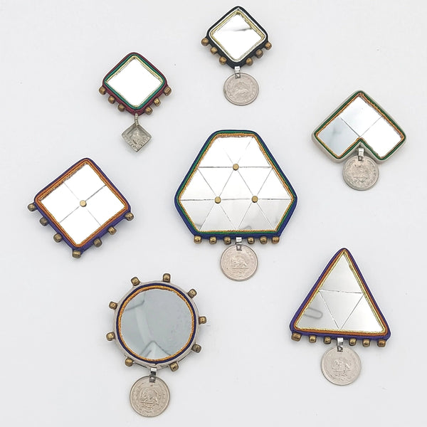 Square Mirror Brooch