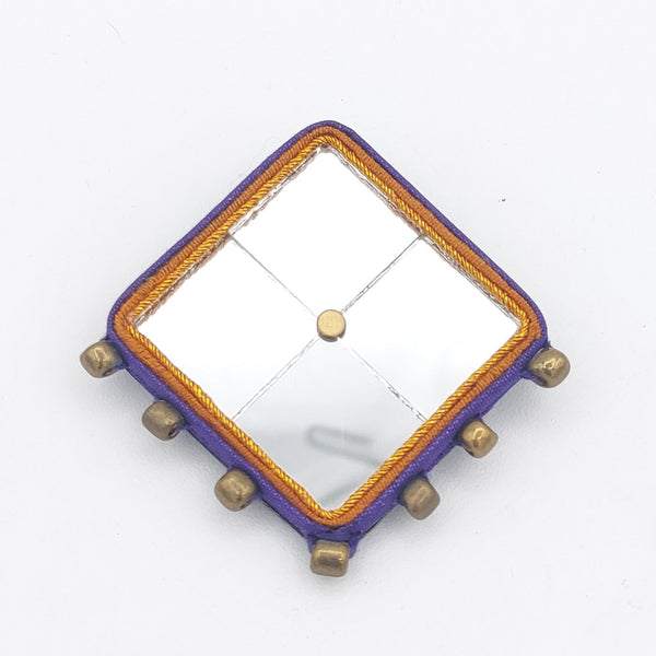 Square Mirror Brooch