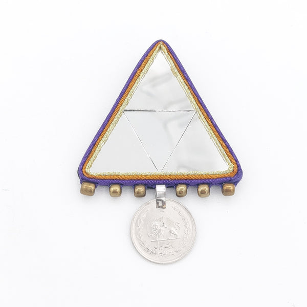 Triangle Mirror Brooch