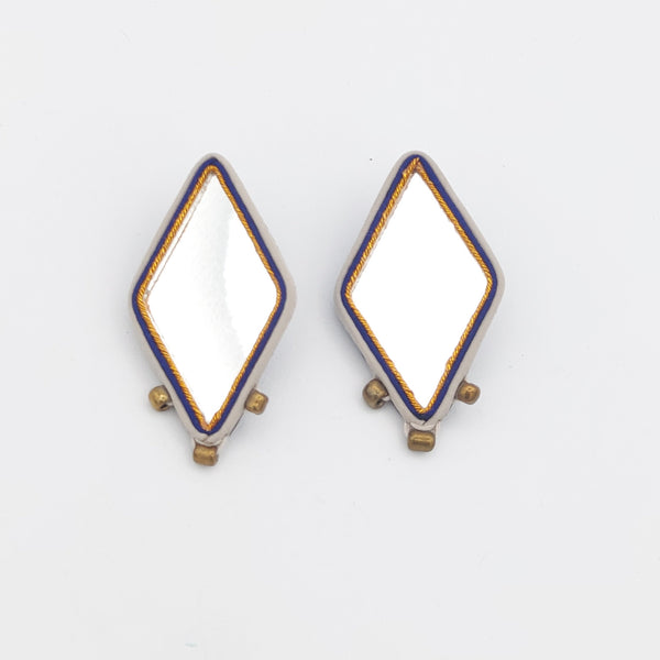 Diamond Shape Mirror Earring