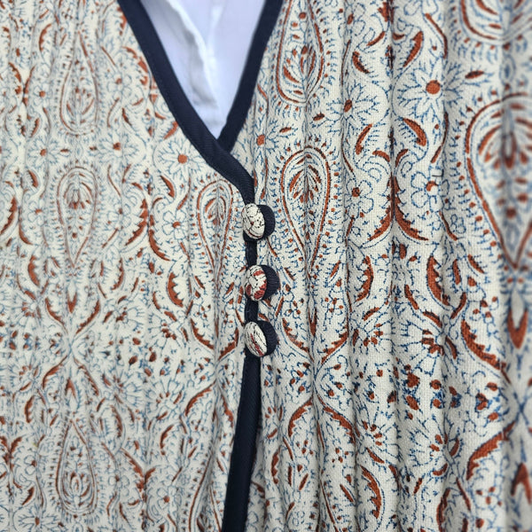 Botteh Reversable Qalamkari Quilted Vest