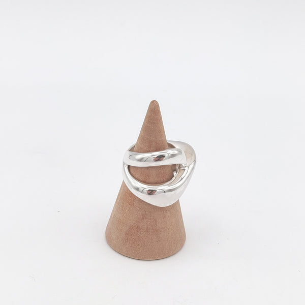 X Silver Ring
