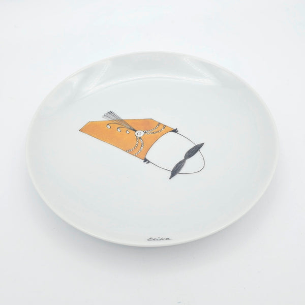 Hand Painted Persian Hats Appetizer plates