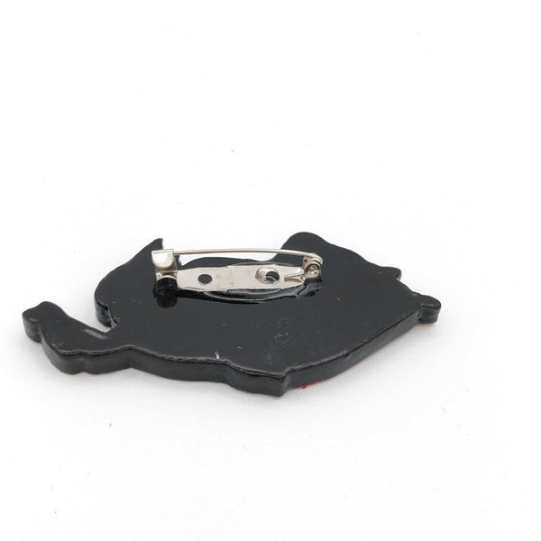 Persian Angel Brooch-Orange Red