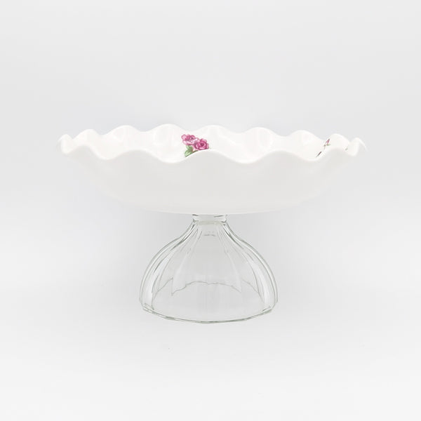 Wavy Medium Golesorkhi Bowl With Glass Stand