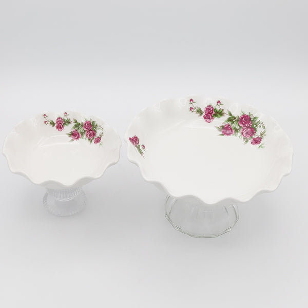 Waved Small Golesorkhi Bowl With Glass Stand