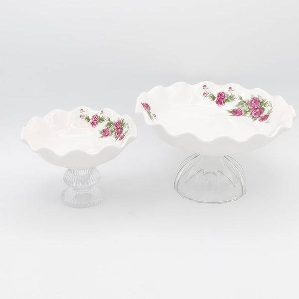 Wavy Medium Golesorkhi Bowl With Glass Stand