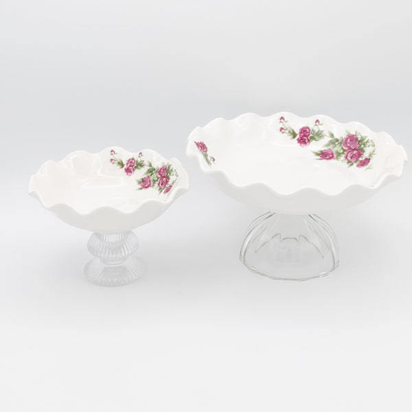 Waved Small Golesorkhi Bowl With Glass Stand