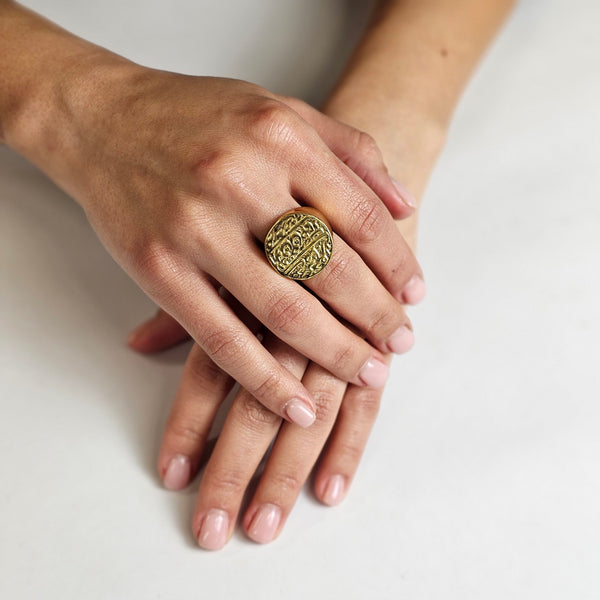 Golden Sahebgharan Ring