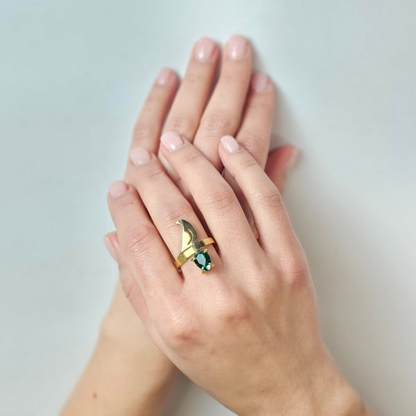 Persian Bird Brass Ring