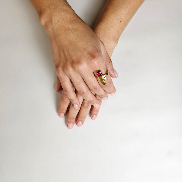 Persian Bird Brass Ring