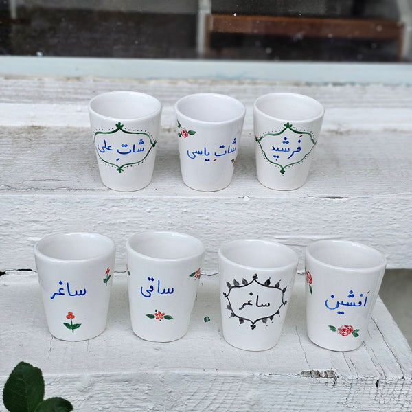 Customized Hand Painted Ceramic Shots