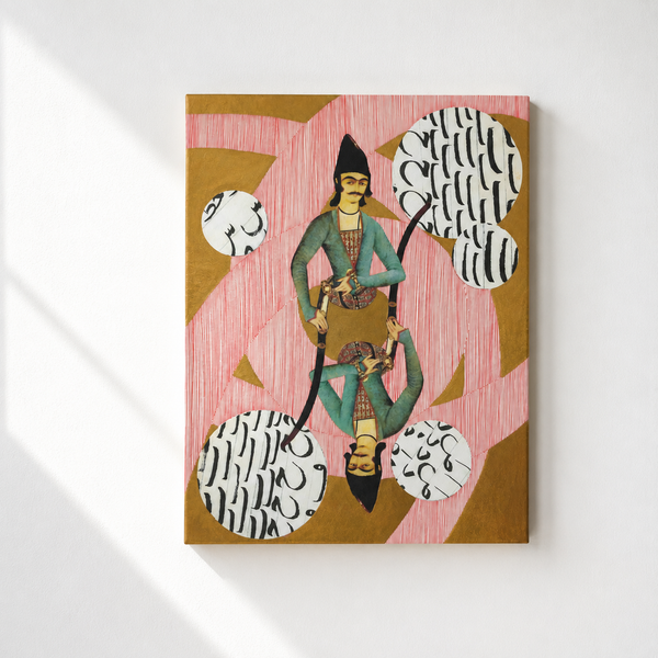 "Qajar Shahzadeh In My Studio" Wall Art