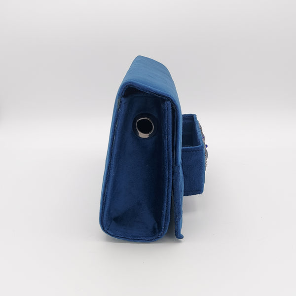 Dark Blue Amood Clutch with Lapis