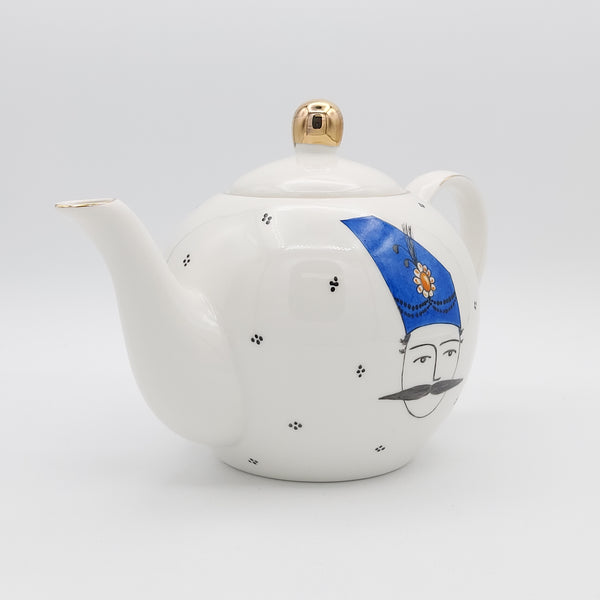 Hand Painted Qajar Khan Teapot