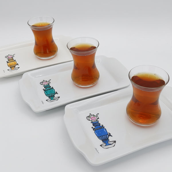 Samavar Tray with Persian Tea Cup
