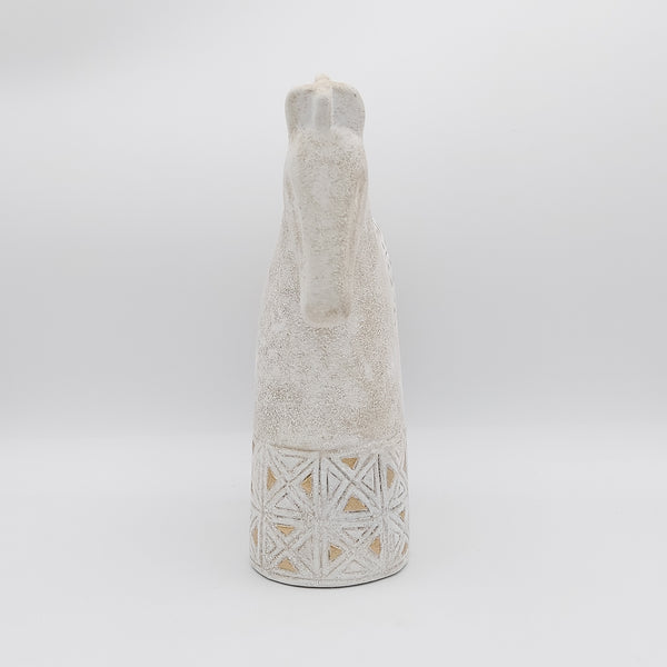Decorative Elegant Horse Sculpture with Gold Touches