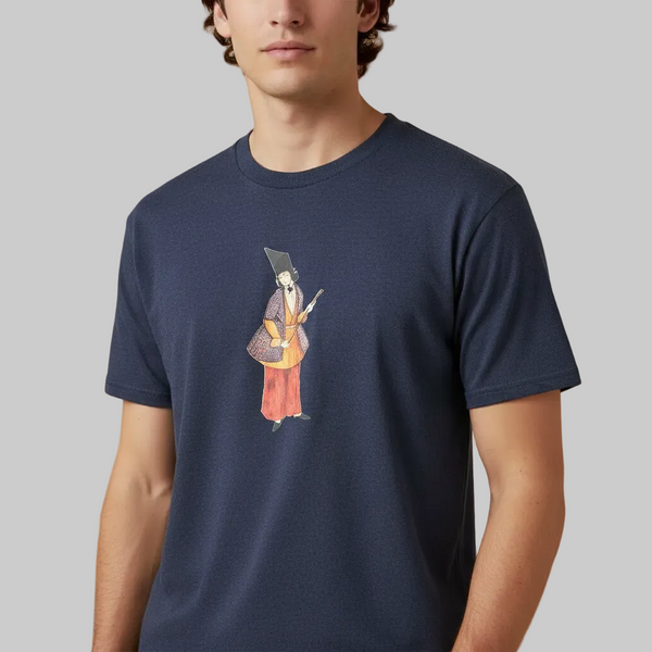 Qajar Man Navy Blue T-shirt