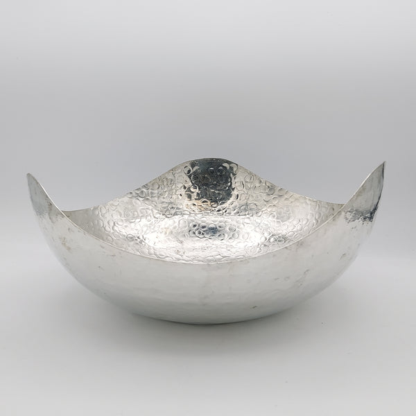 Large Triangle Wavy Rim Copper Bowl