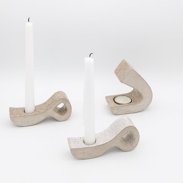 Ceramic Farsi Letters Candle Holder