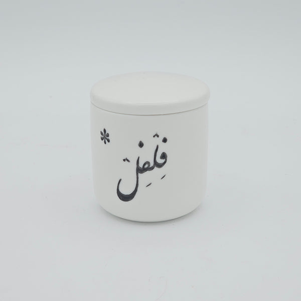 Hand Painted Porcelain Spice Jars