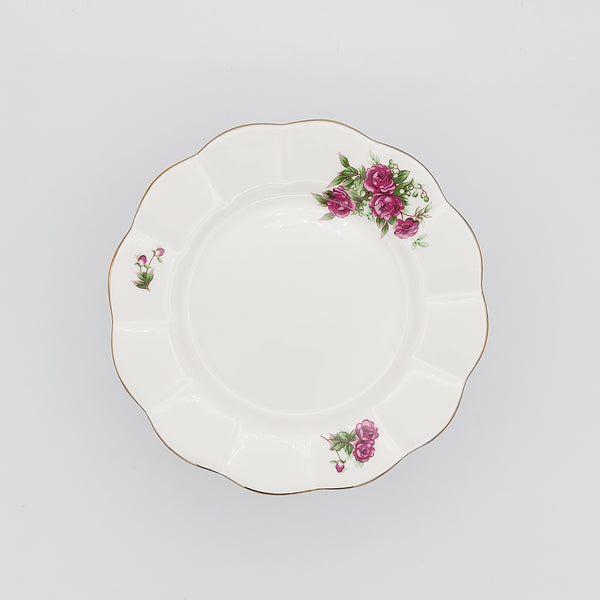 Wavy Rim Golesorkhi Appetizer Plate With Glass Stand