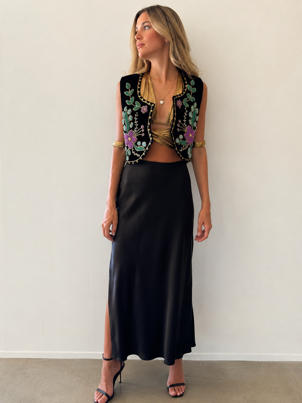 Garden Hand Beaded Vest