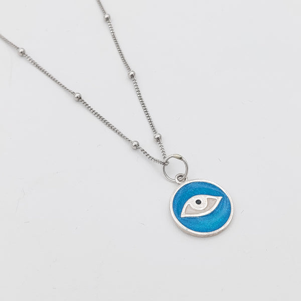 Eye Silver Necklace