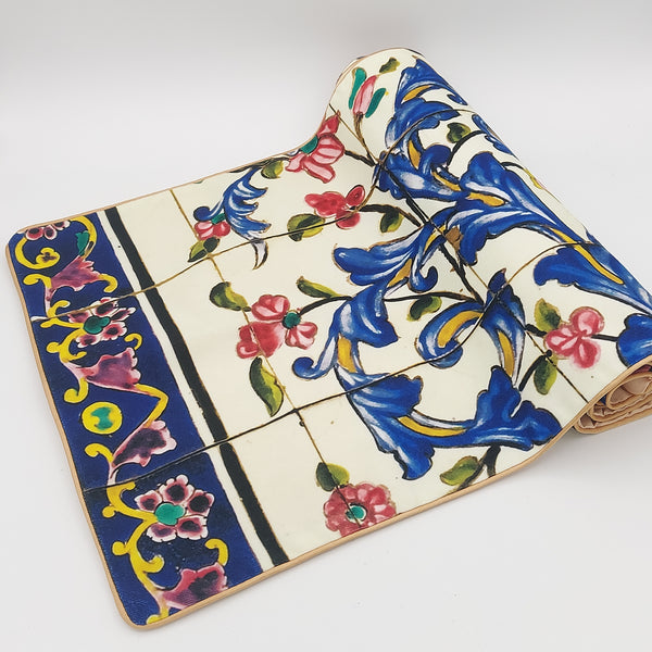 Vase & Flower Velvet Runner