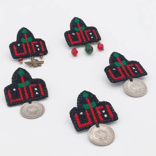 Hometown Embroidery Brooch