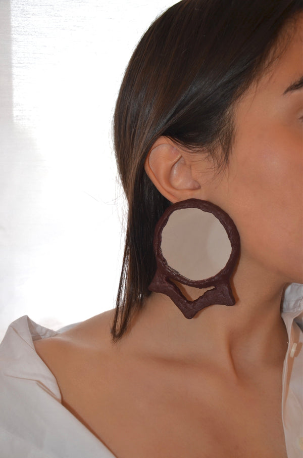 Crown Mirror Earrings