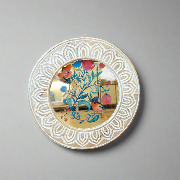 Gol-o-Morgh Rounded Wall Mirror