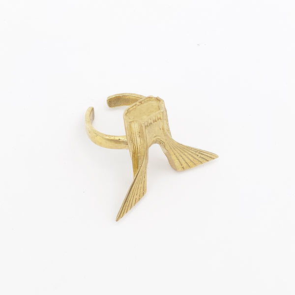 Shahyad Square Brass Ring