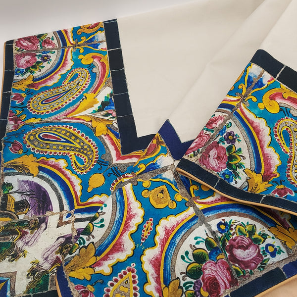 Floral Square Velvet Tablecloth