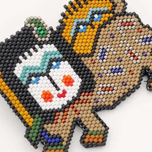 Shir o Khorshid Banoo Bead Brooch