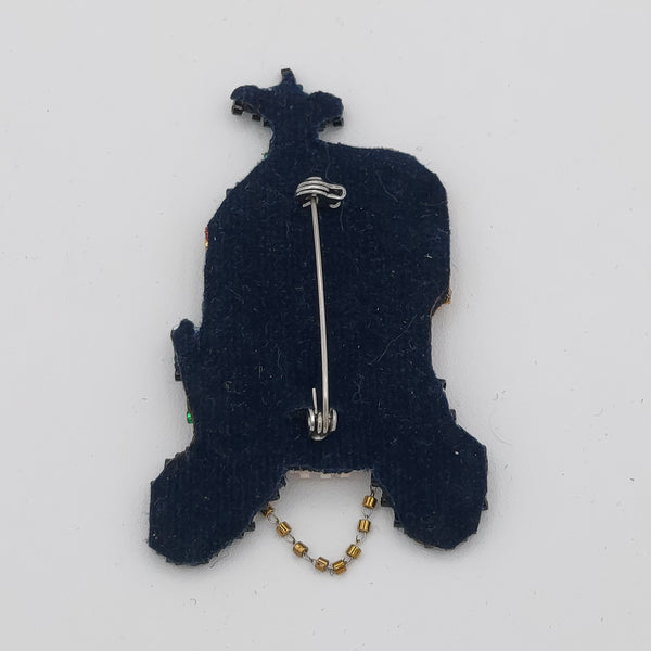 Qajar Lady Bead Brooch