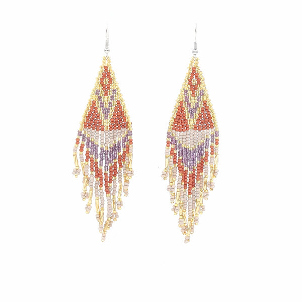 Hand-Beaded Sahra Earrings