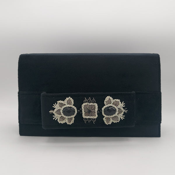 Black Amood Clutch with Onyx
