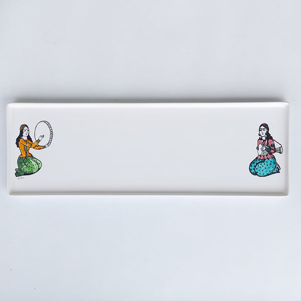 Qajar Musician Ladies Platter