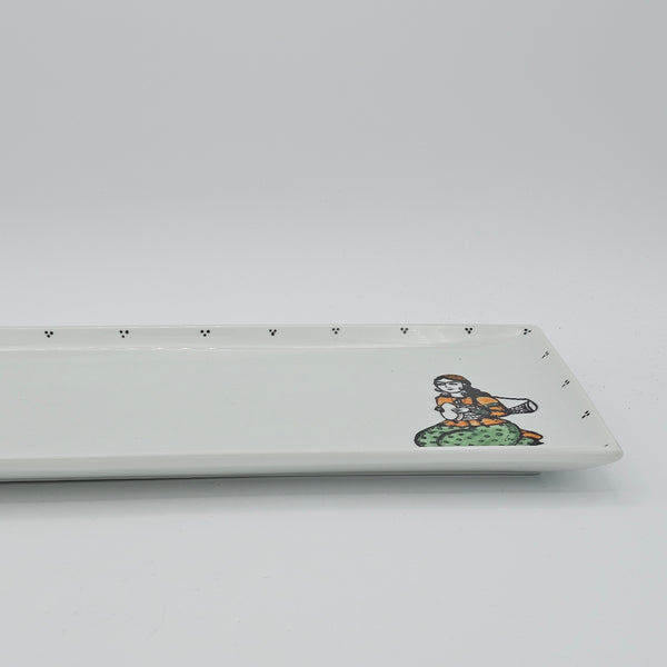 Daf & Tonbak Qajar Lady Rectangular Dish