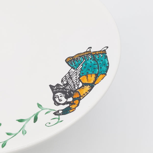 Hand Painted Persian Angel Cake Stand