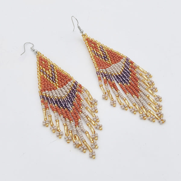 Hand-Beaded Sahra Earrings