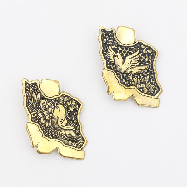 Iran Golo Morgh Handcrafted Brooch