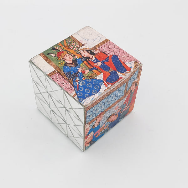 Hand Cut Mirror Cube Decorative Object