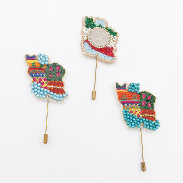 Hand Embroidery Persia Brooch