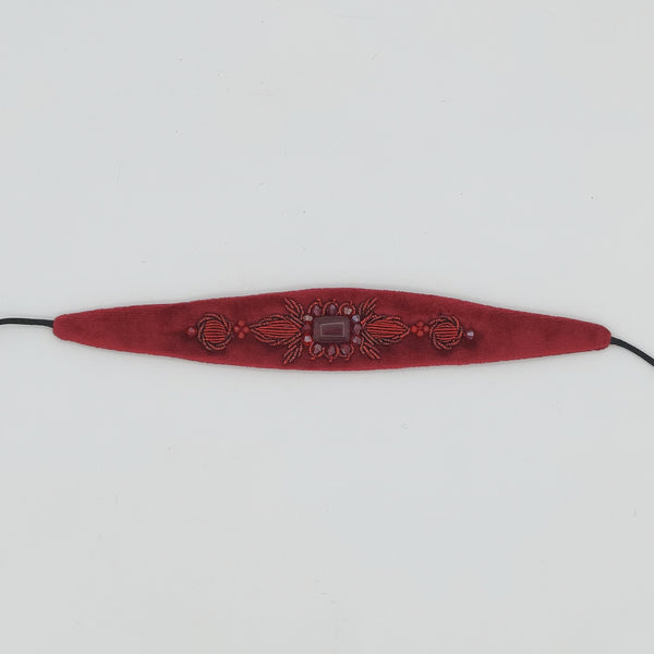 Red Zinat Choker with Red Stone