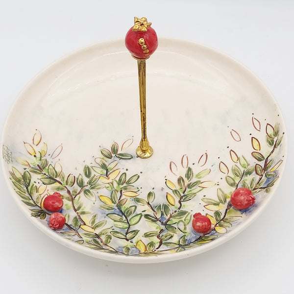 Pomegranate Garden Serving Tray